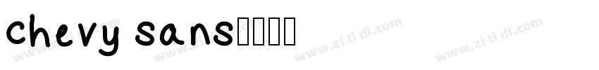chevy sans字体转换